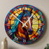 Horse Suncatcher Effect Clock